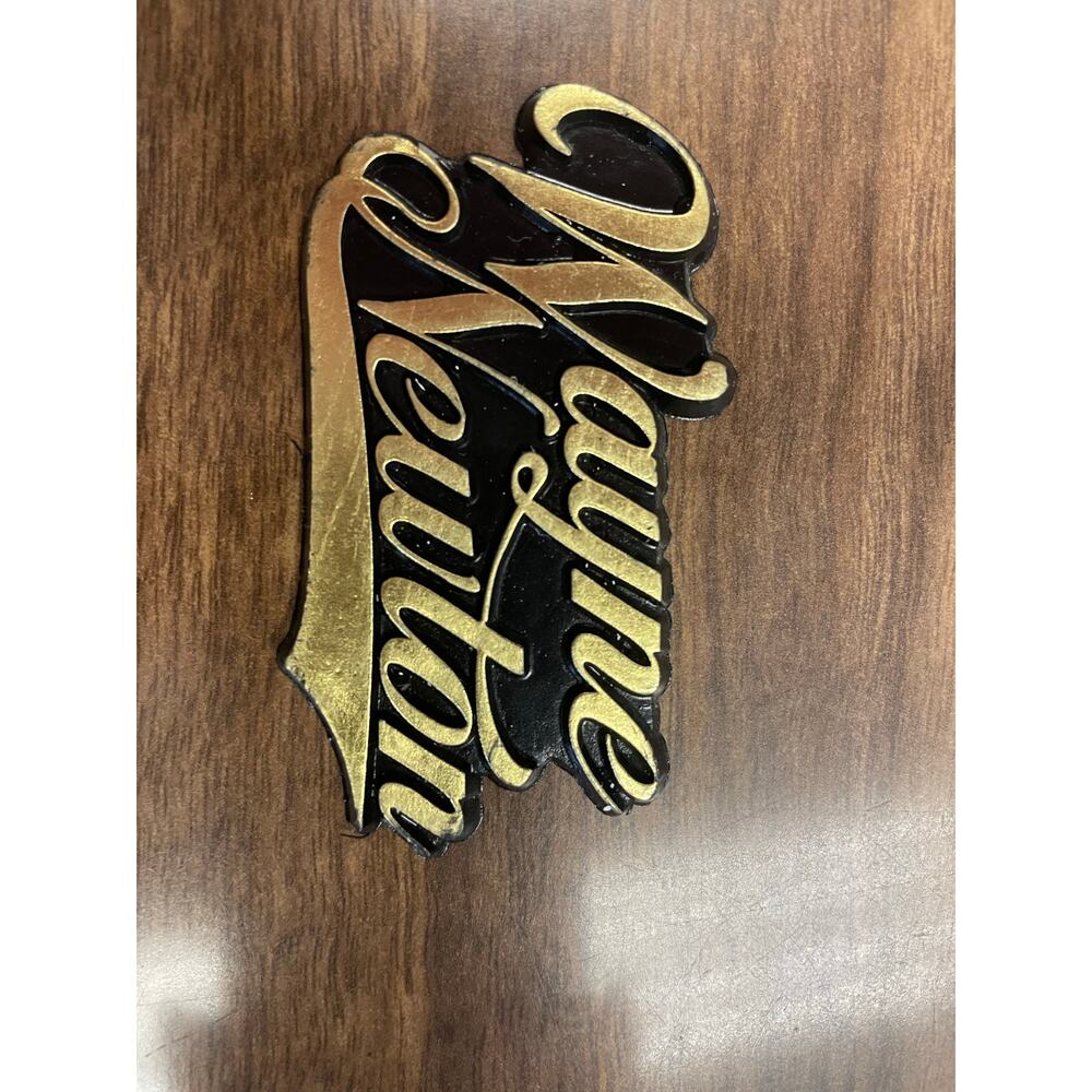 Wayne Newton Gold & Black Magnet – Retro Vegas Memorabilia – Bold Typography